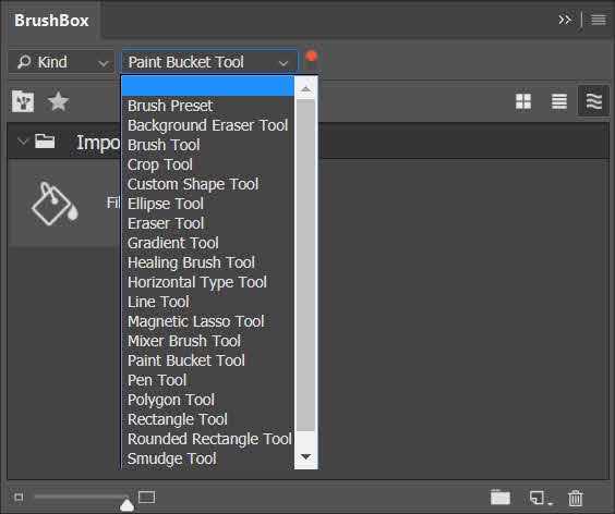BrushBox review - finding all tool presets